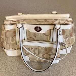 Coach handbag & wristlet
